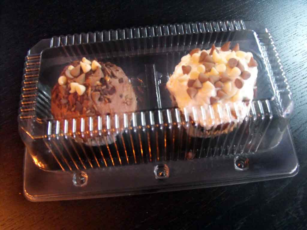 caserola doua compartimente cu 2 muffins